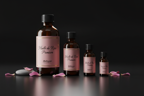 Huile Essentielle Rose Premium JBeBazar Montreal – Trio